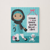 Muslim Beauful and Brave Girl Legpuzzel (Verticaal)