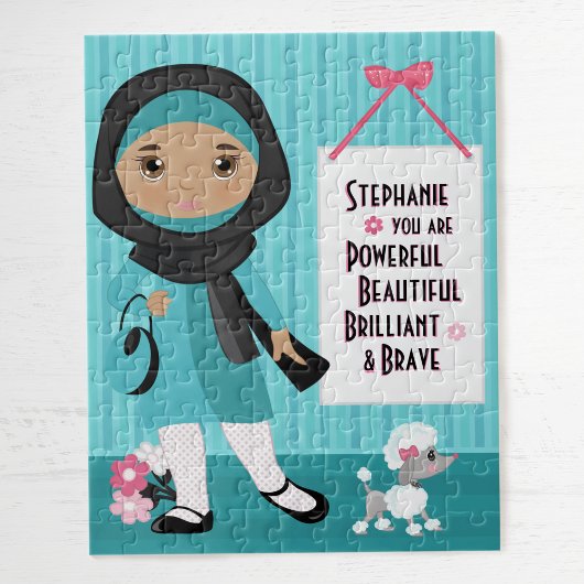 Muslim Beauful and Brave Girl Legpuzzel