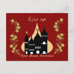 Muslim Celebrations Open House Eid Invitation Kaart