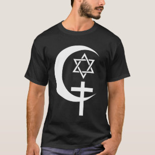 MUSLIM CHRISTELIJK JEW EGYPT PEACE T-SHIRT
