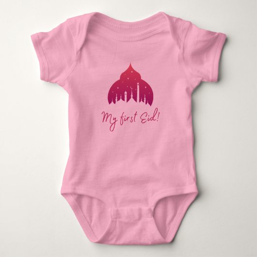 Muslim Eid Baby Jersey Bodysuit (Voorkant)