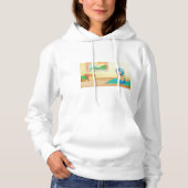 Muslim Girl Praating Hoodie (Voorkant)