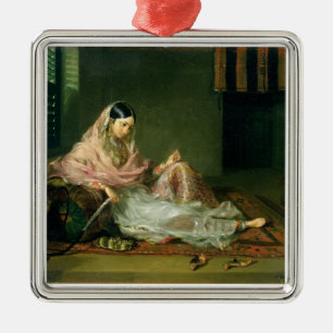 Muslim Lady Reclining, 1789 (olie op doek) Metalen Ornament