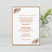 Muslim Nikah Invitation Kaart (Staand voorkant)