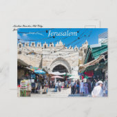 Muslim Quarter Old City Jerusalem Briefkaart (Voorkant / Achterkant)