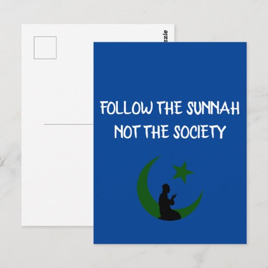 Muslim Quotes Briefkaart (Voorkant / Achterkant)