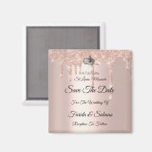 Muslim Roos Gold redt de datum Magnet (Voorkant / Achterkant)