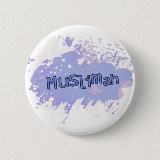 Muslimah Button (Paars) (Voorkant)