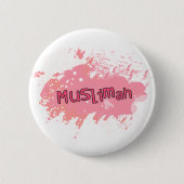 Muslimah Button (roze) (Voorkant)