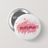 Muslimah Button (roze) (Voorkant /achterkant)