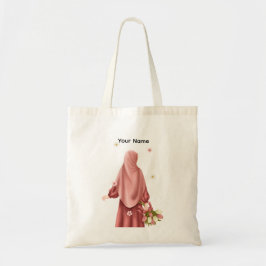 Muslimah Tulp Bloeit - "Tijd om te Schitteren" Tote Bag