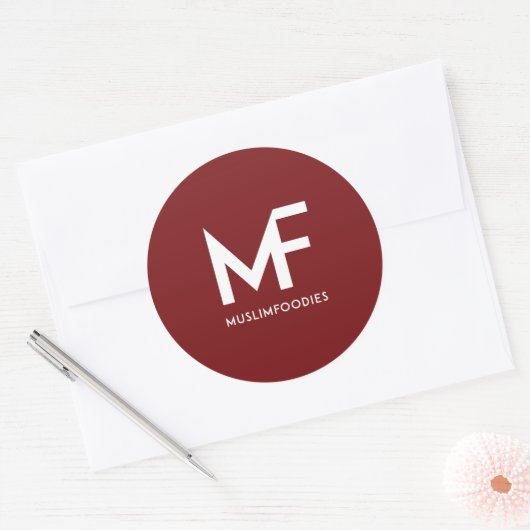 MuslimFoodies Logo Sticker (Envelop)
