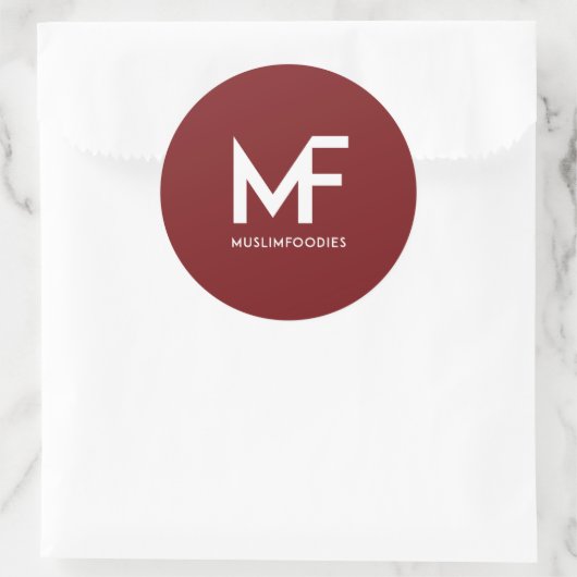 MuslimFoodies Logo Sticker (Tas)