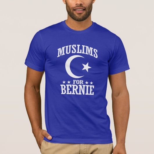 MUSLIMS VOOR BERNIE SANDERS T-SHIRT (Voorkant)