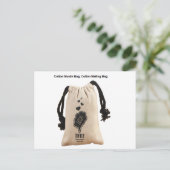 Muslin Bag, Cotton Mailing, Favor Bag Briefkaart (Staand voorkant)