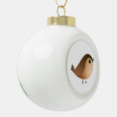 Muspard Kaart Keramische Bal Ornament (Links)