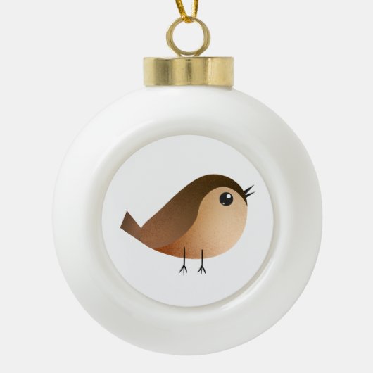 Muspard Kaart Keramische Bal Ornament (Voorkant)