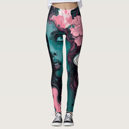 MUSSA FLORAL LEGGINGS (Voorkant)