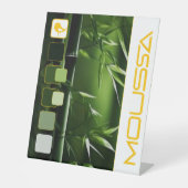 MUSSA-VOETTEKEN RECLAMEBORD MET VOETSTUK (Voorkant)