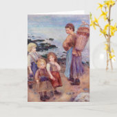 Mussel-Fishers by Renoir Impressionist Painting Kaart (Gele Bloem)