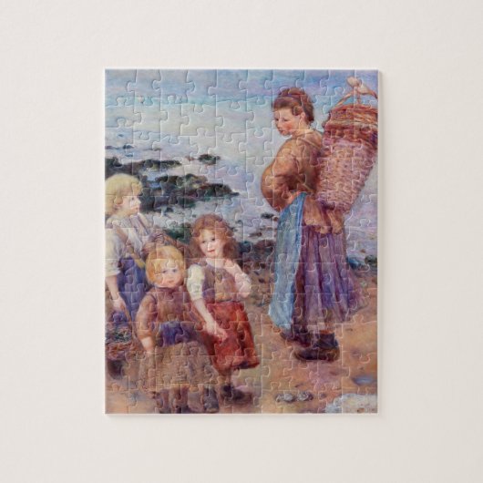 Mussel-Fishers by Renoir Impressionist Painting Legpuzzel (Verticaal)