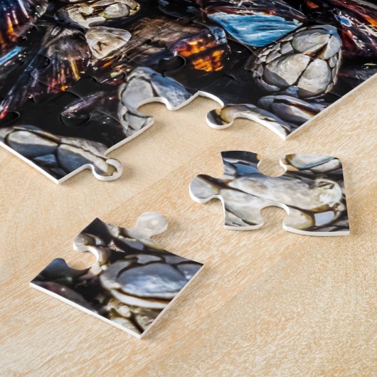 Mussels and gooseneck barnacles - Tofino, BC. Legpuzzel (Zijkant)