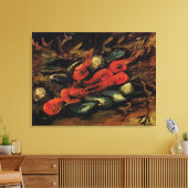 Mussels en garnalen van Vincent van Gogh Canvas Afdruk (Insitu (Woonkamer))