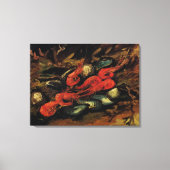 Mussels en garnalen van Vincent van Gogh Canvas Afdruk (Voorkant)