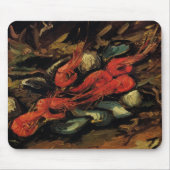 Mussels en garnalen van Vincent van Gogh Muismat (Voorkant)