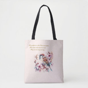  Mussen Bijbel Verse Blush Pink Tote Bag