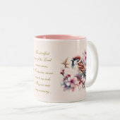  Mussen Bijbel Verse Blush Pink Tweekleurige Koffiemok (Voorkant rechts)