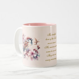 Mussen Bijbel Verse Blush Pink Tweekleurige Koffiemok