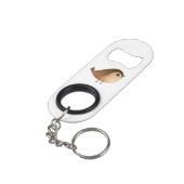 Mussen Cartoon Mini Flessenopener (Achterkant Gekanteld)