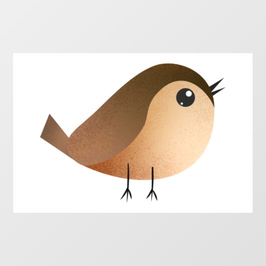 Mussen Cartoon Raamsticker (Vel)