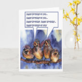 mussen die u een gelukkige verjaardag wensen kaart (Gele Bloem)