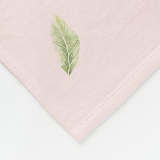 Mussen en bloemen fleece deken (Hoek)