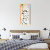 Mussen en Camellia in de Sneeuw van Ando Hiroshige Canvas Afdruk (Insitu (Slaapkamer))
