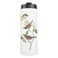 Mussen en Dogwood Flowers Audubon