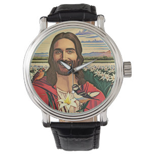 Mussen en lelies horloge