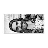 Mussen en lelies rubberstempel (Afrduk)