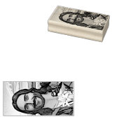 Mussen en lelies rubberstempel (Gestempeld)