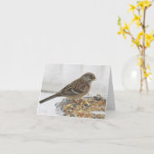 Mussen en zilveren schotel - Blanco Kaart (Gele Bloem)