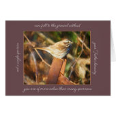 Mussen herfsten Parakaleo kaart (Voorkant Horizontaal)