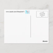 Mussen in Cherry Blossom Tree Sky Briefkaarten (Achterkant)