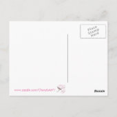 Mussen in Cherry Blossom Tree Thinking Briefkaarte Briefkaart (Achterkant)