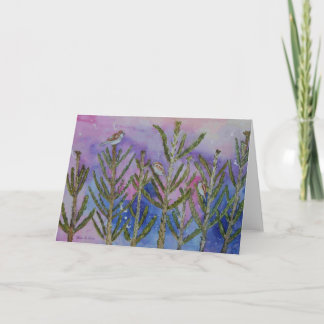 Mussen in de Bomen Feestdagen Kaart