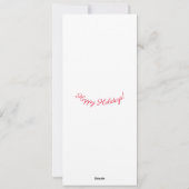 Mussen op een besneeuwde tak feestdagenkaart (Achterkant)