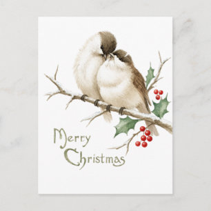 Mussen op een Kersttak Briefkaart