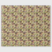 Mussen & Pansies –  tuin-geïnspireerd Cadeaupapier (Vlak)