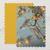 Mussen - Platte uitnodiging formaat: 12,7 cm x 17, (Voorkant / Achterkant)